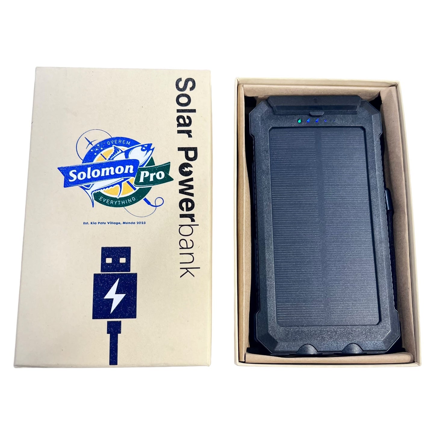 Solar Rechargeable USB Battery Bank