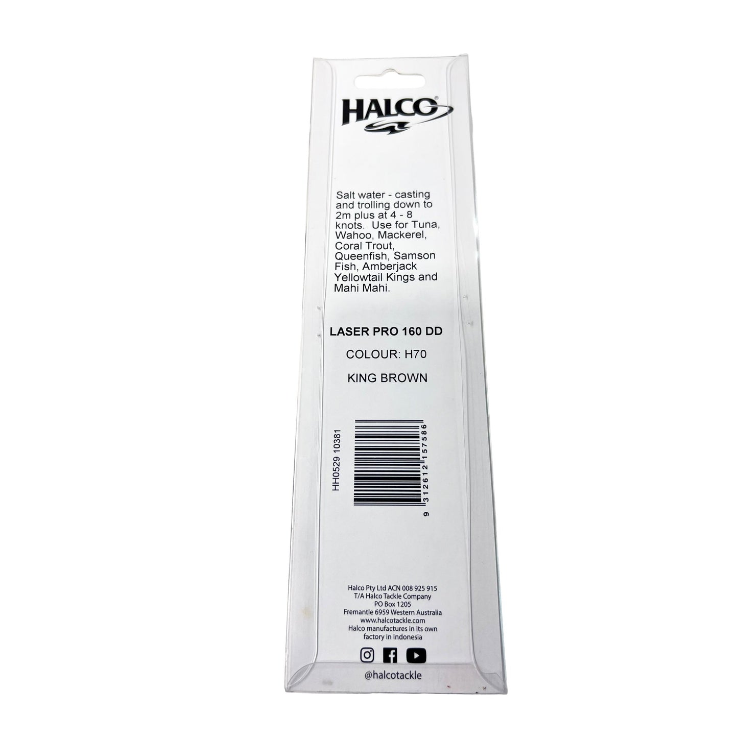 Halco Laser Pro 160 DD 2m+ King Brown