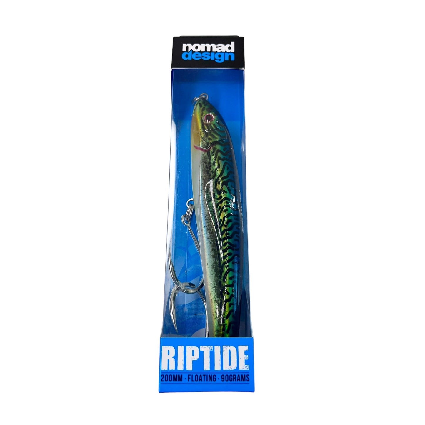 Riptide Floating Stickbait Lure 200mm Silver Green Mackerel