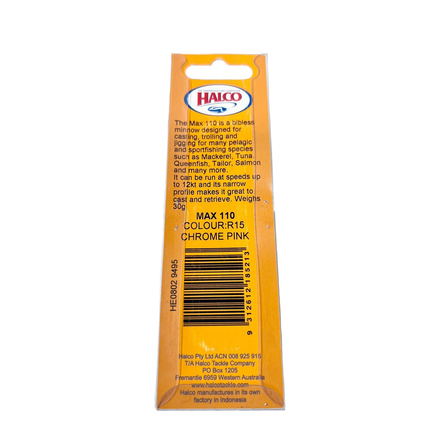 Halco MAX 110 30g Chrome Pink
