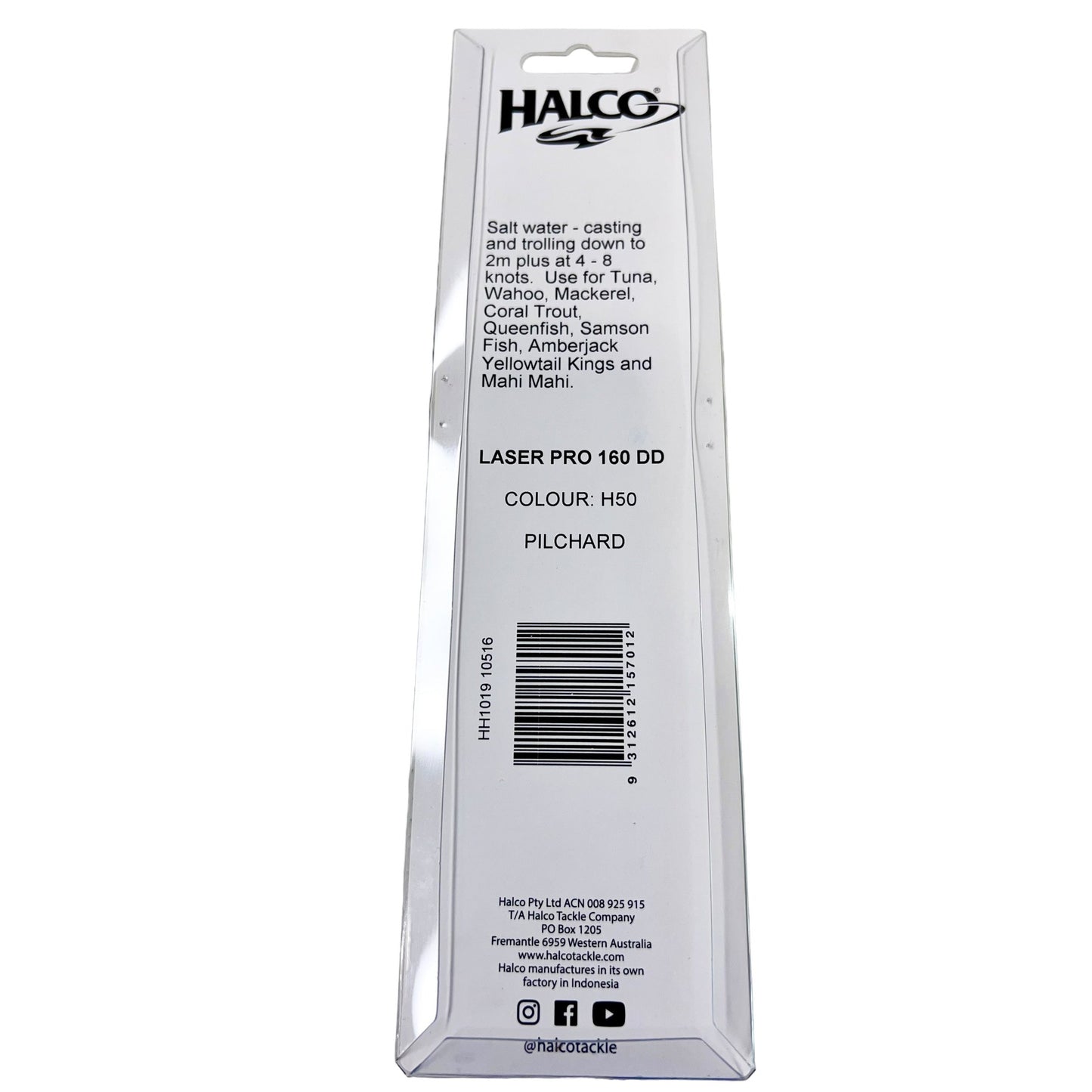 Halco Laser Pro 160 DD 2m+ Pilchard