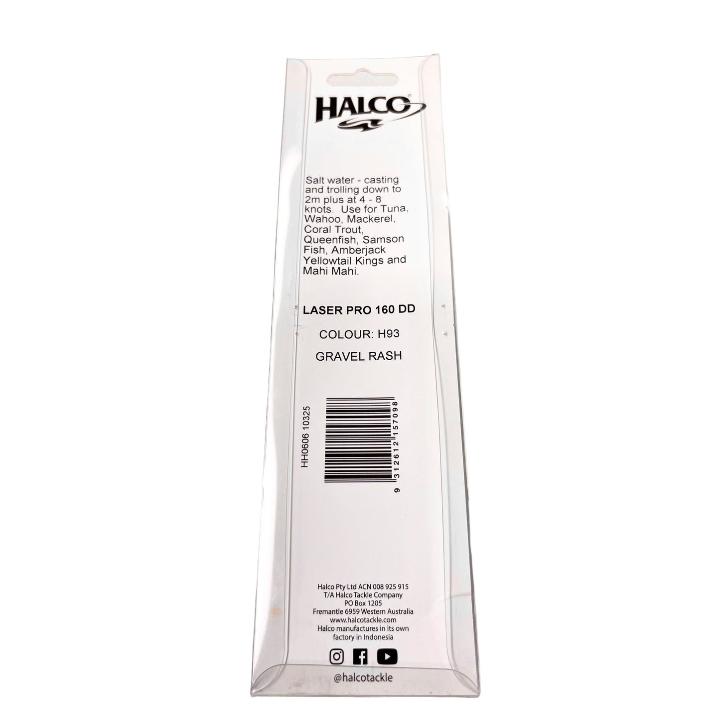 Halco Laser Pro 160 DD 2m+ Gravel Rash