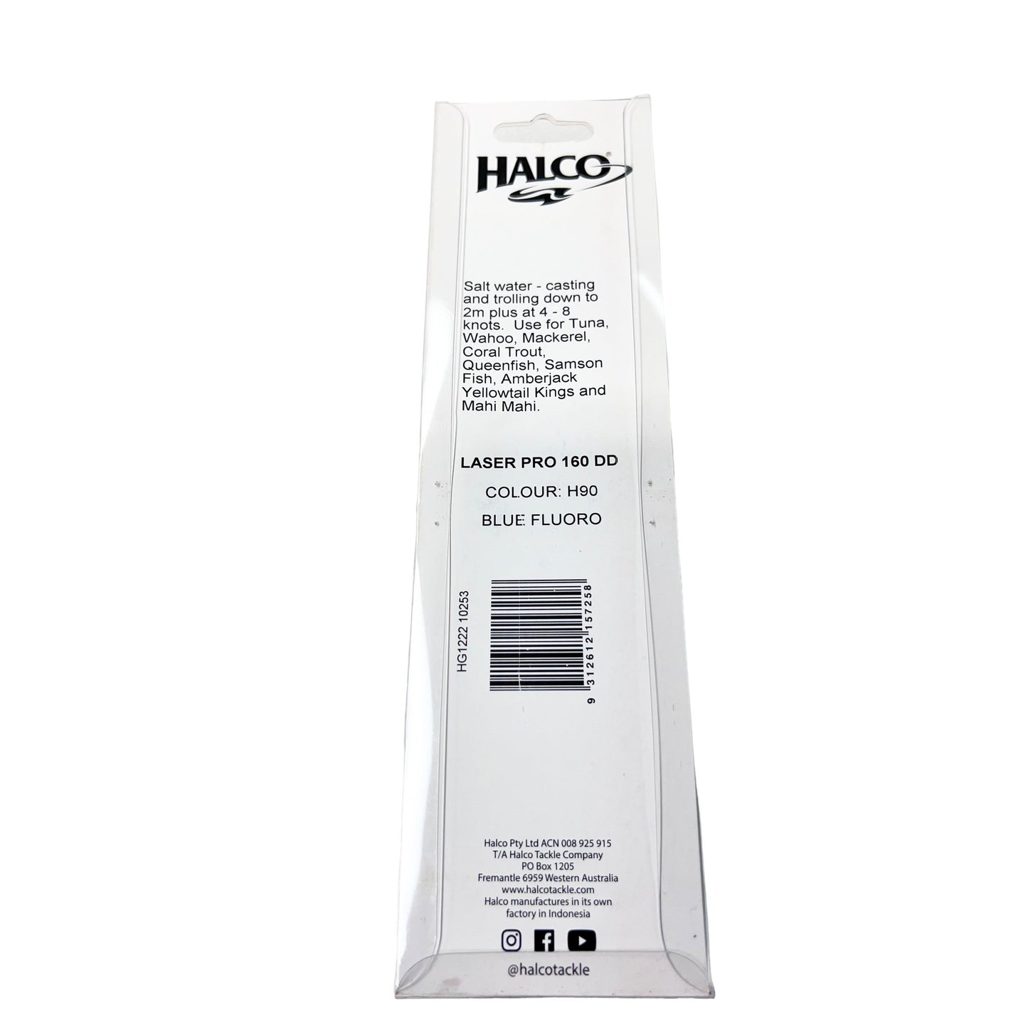Halco Laser Pro 160 DD 2m+ Blue Fluoro