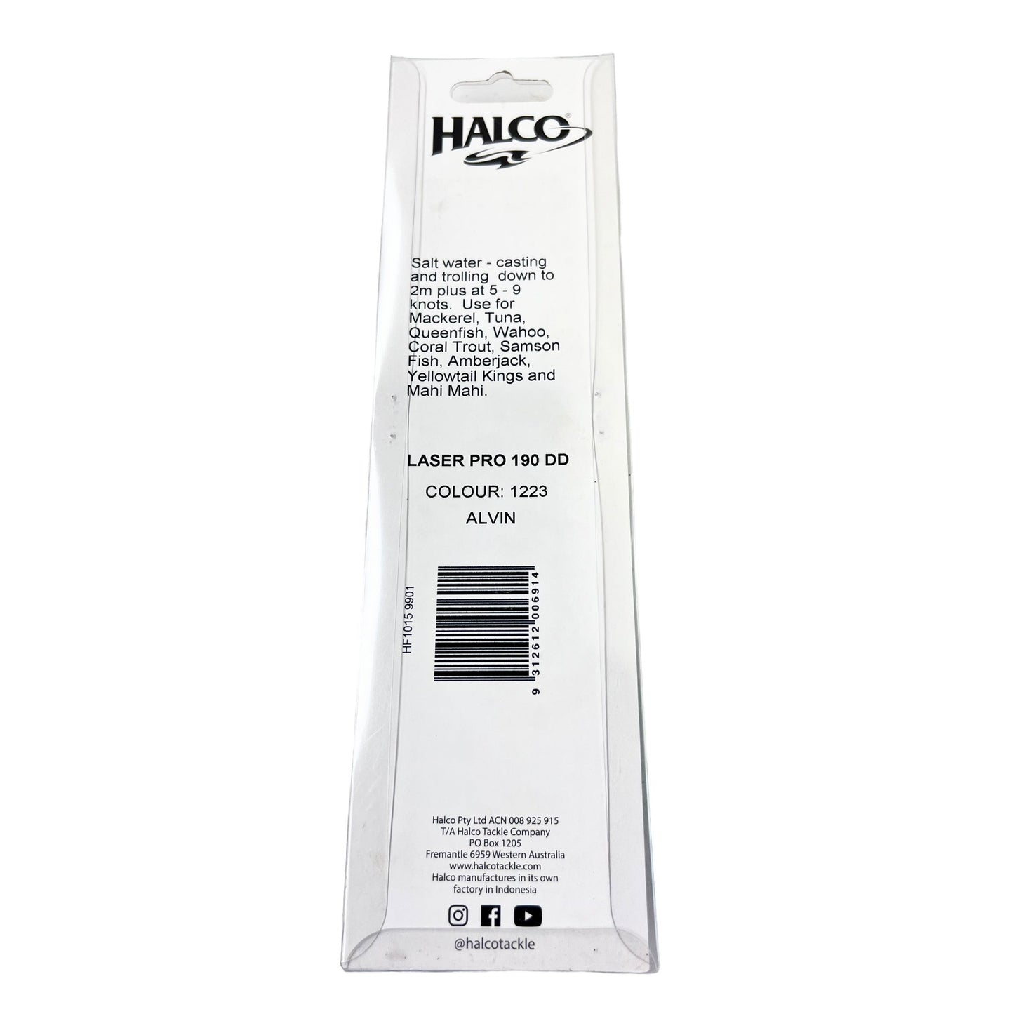 Halco Laser Pro 190 DD 2m+ Alvin