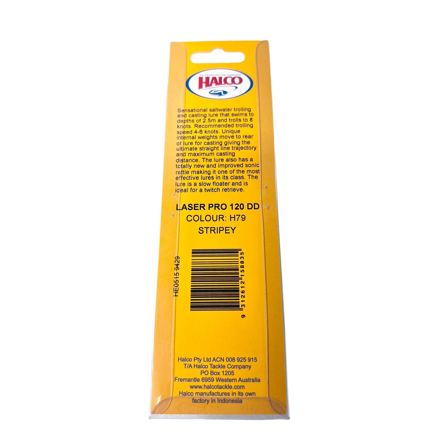 Halco Laser Pro 120 DD 2.5m Stripey