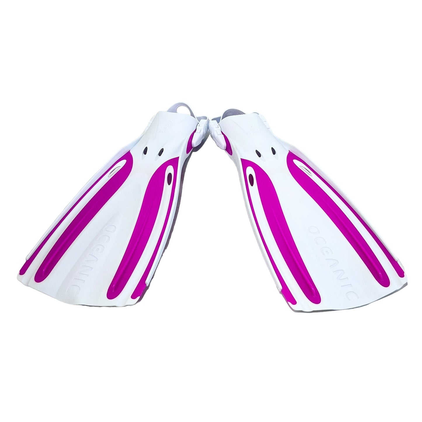 Oceanic Viper 2 Fins OH - White/Pink