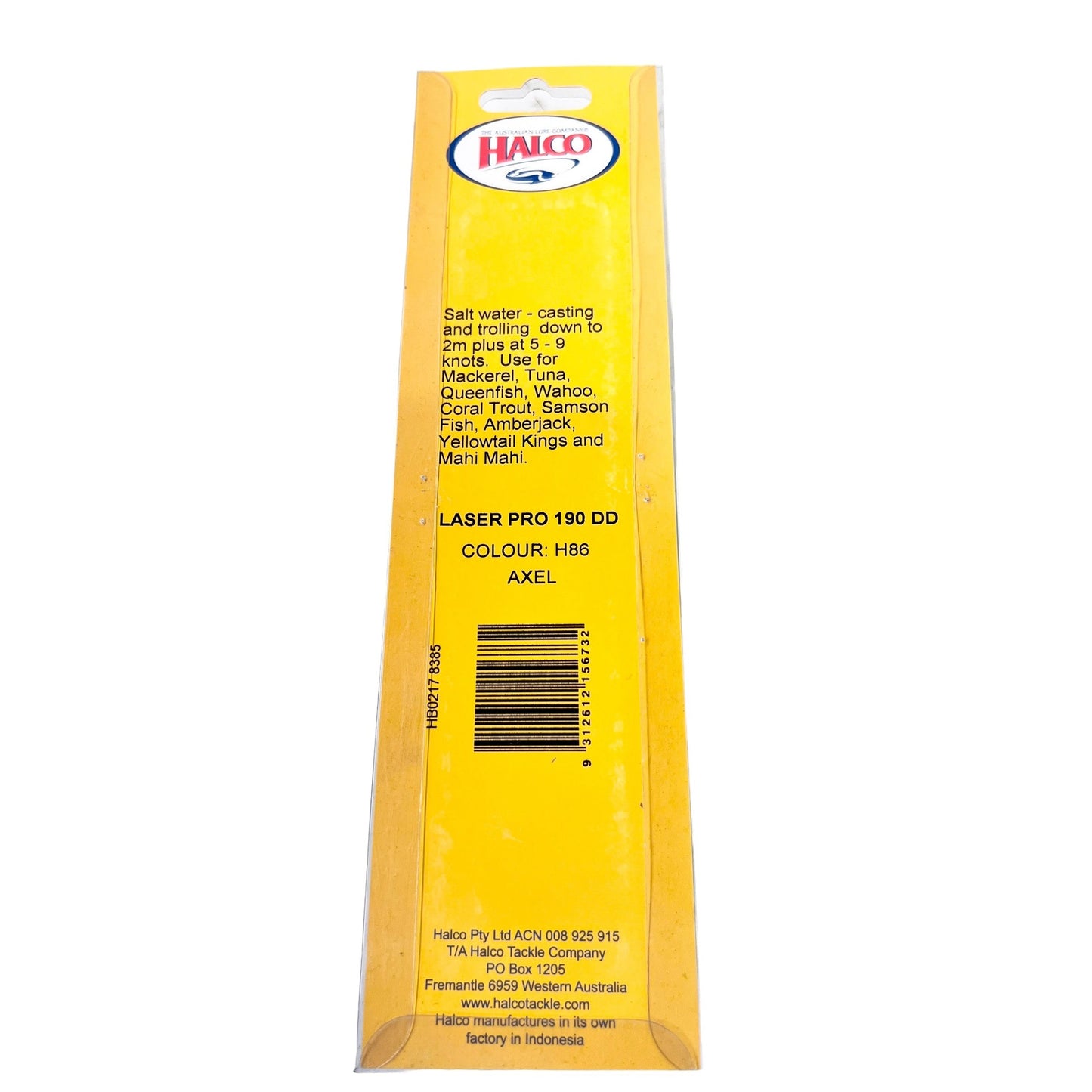 Halco Laser Pro 190 DD 2m+ Axel