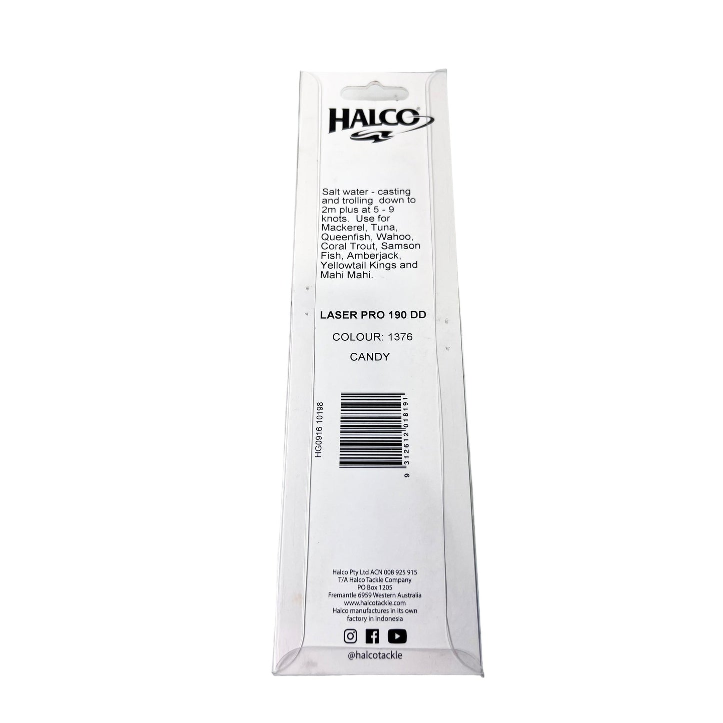 Halco Laser Pro 190 DD 2m+ Candy