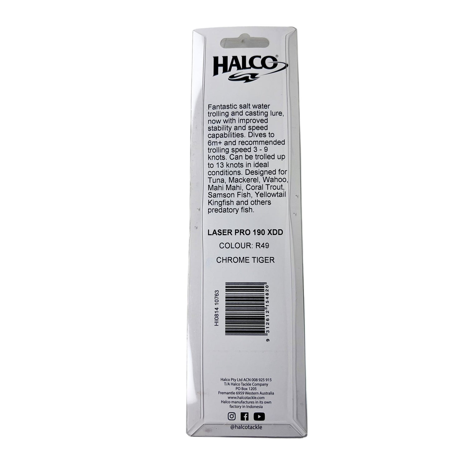 Halco Crome Tiger Laser Pro 190 XDD Crazy Deep 6m +