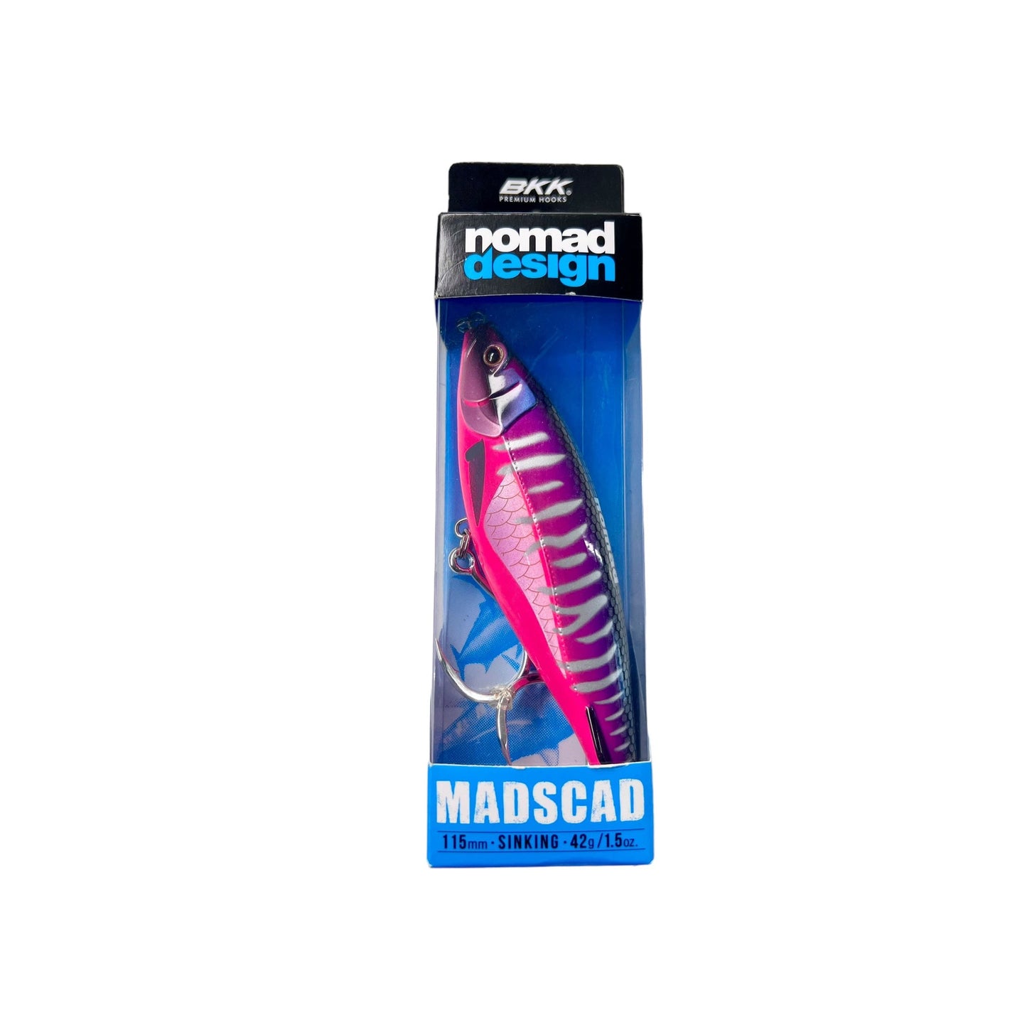 Madscad Sinking Stick Bait Fishing Lure 115mm 42g Hot Pink Mackerel