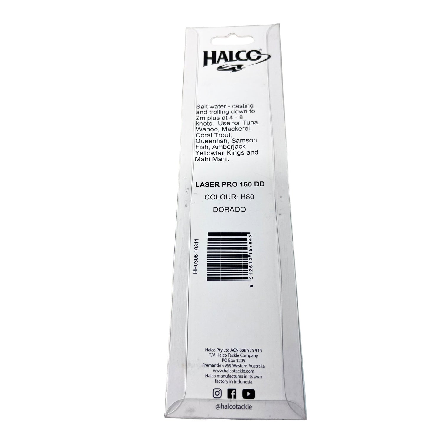 Halco Laser Pro 160 DD 2m+ Dorado
