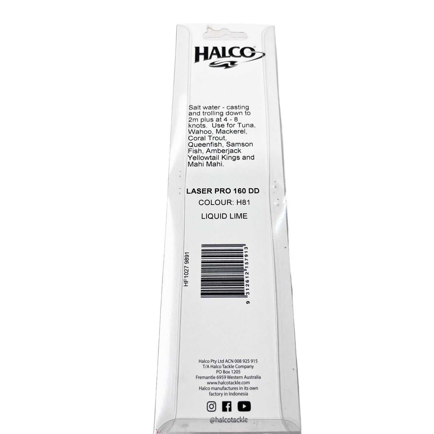 Halco Laser Pro 160 DD 2m+ Liquid Lime
