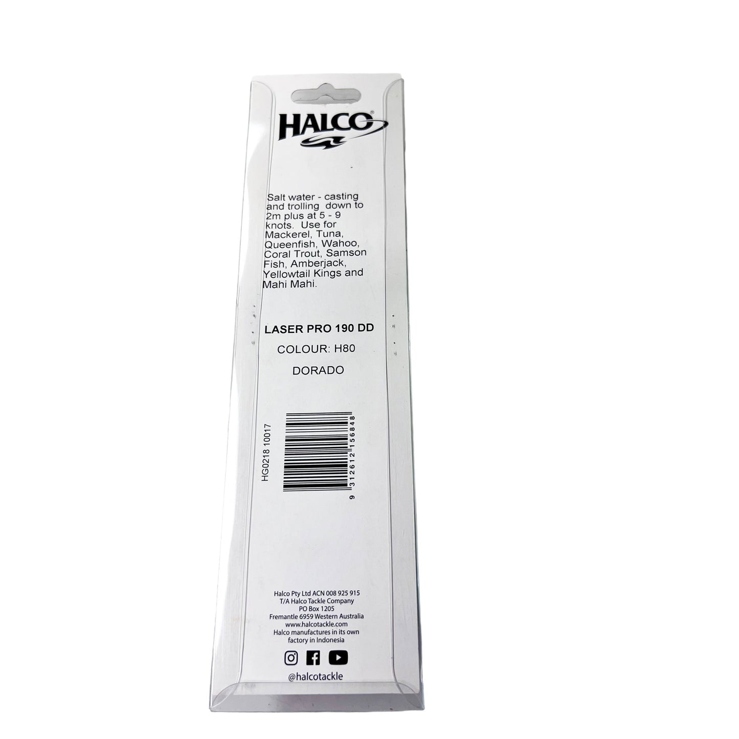 Halco Laser Pro 190 DD 2m+ Dorado