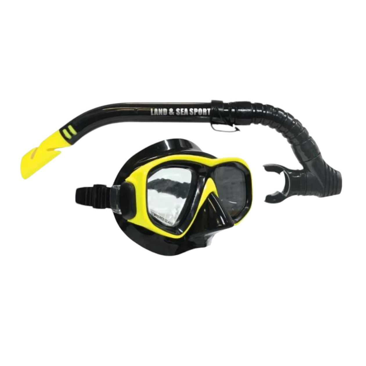 Clearwater Yellow Silicone Mask and Snorkel Set
