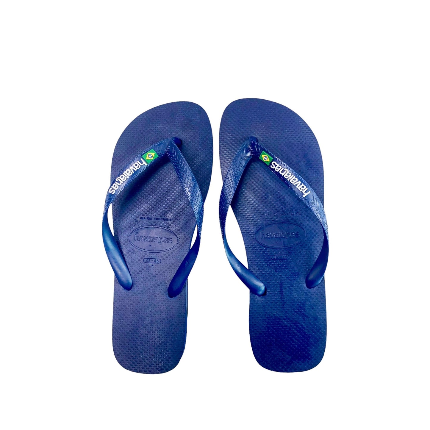 Havaianas Dark Blue with Brazil Flag
