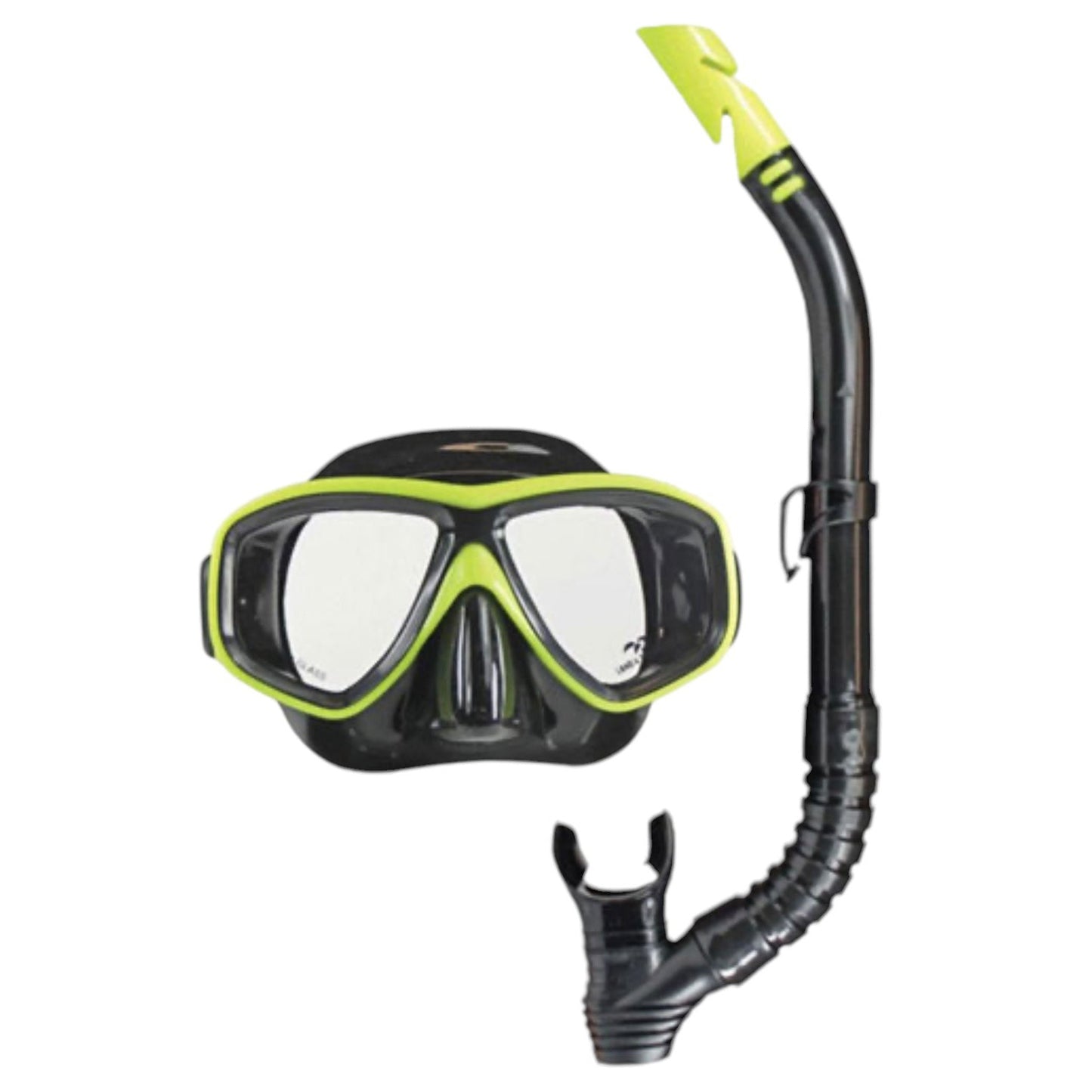 Clearwater Yellow Silicone Mask and Snorkel Set