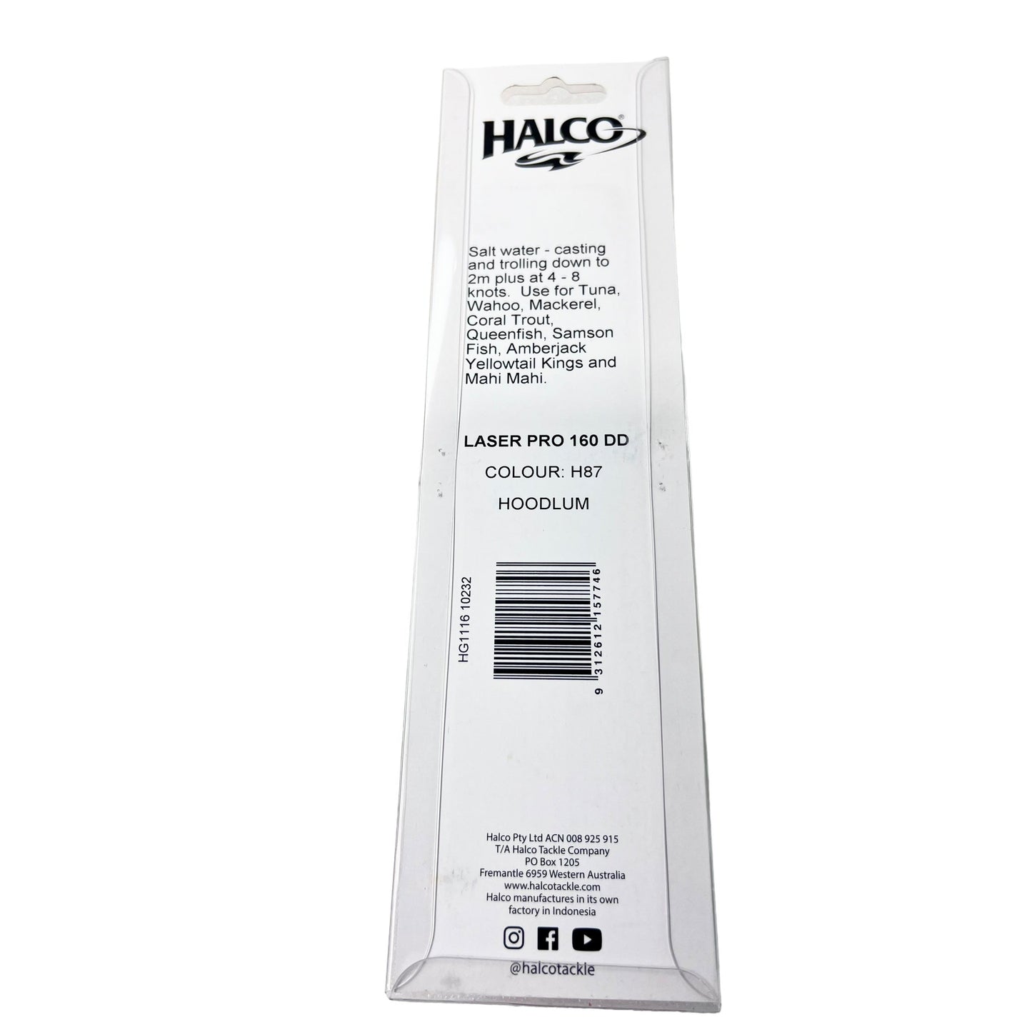Halco Laser Pro 160 DD 2m+ Hoodlum