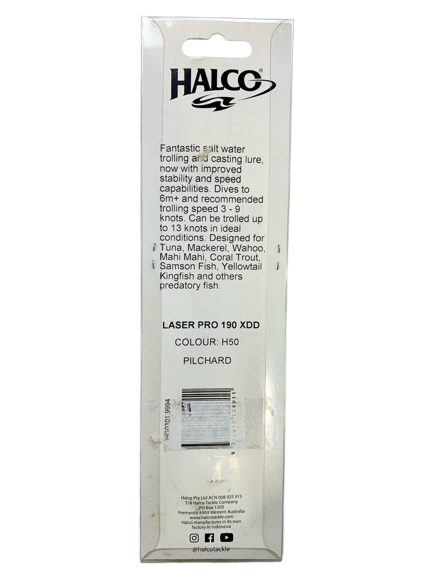 Halco Philchard Laser Pro 190 XDD Crazy Deep 6m +