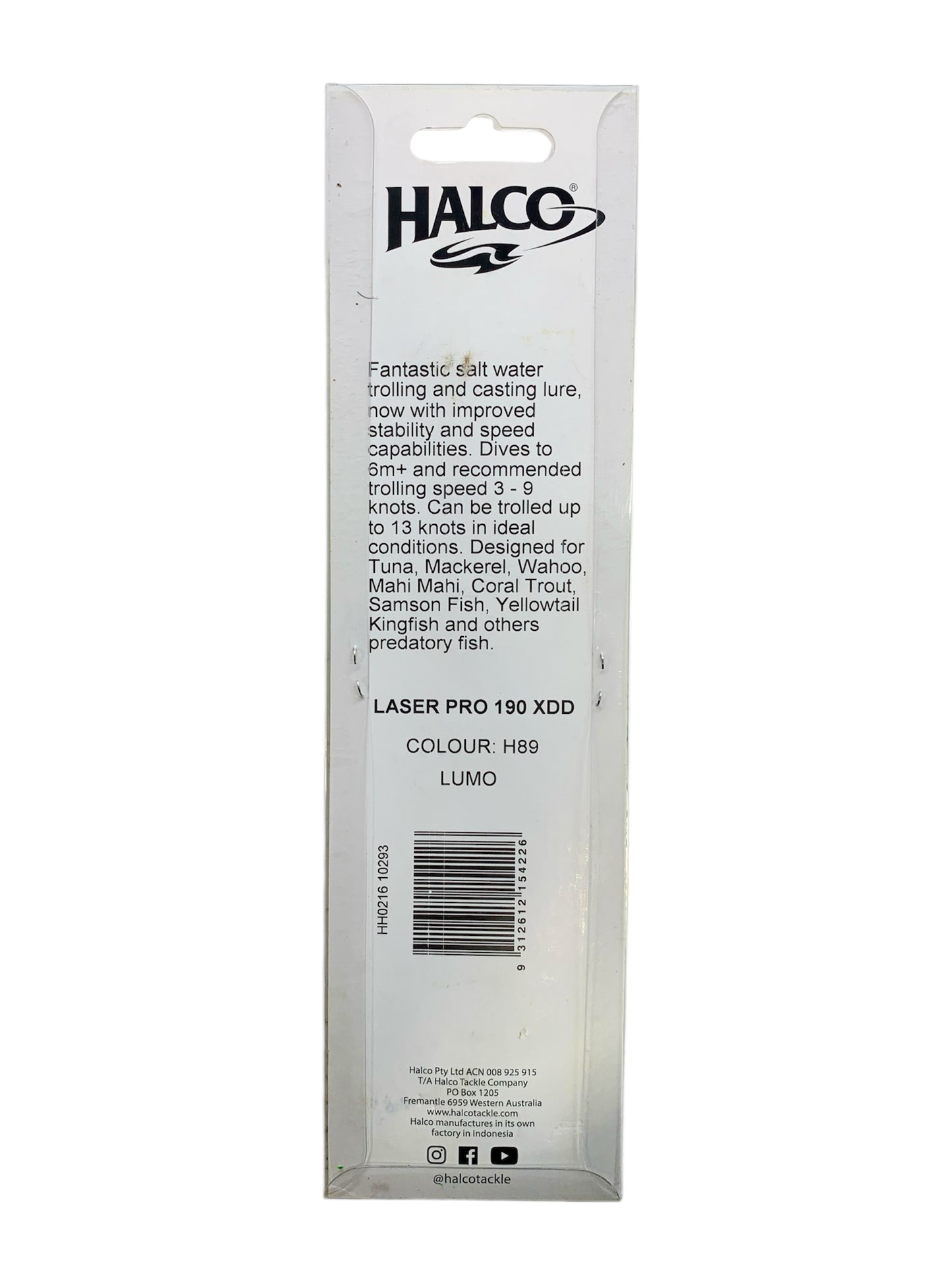 Halco Lumo  Laser Pro 190 XDD Crazy Deep 6m +