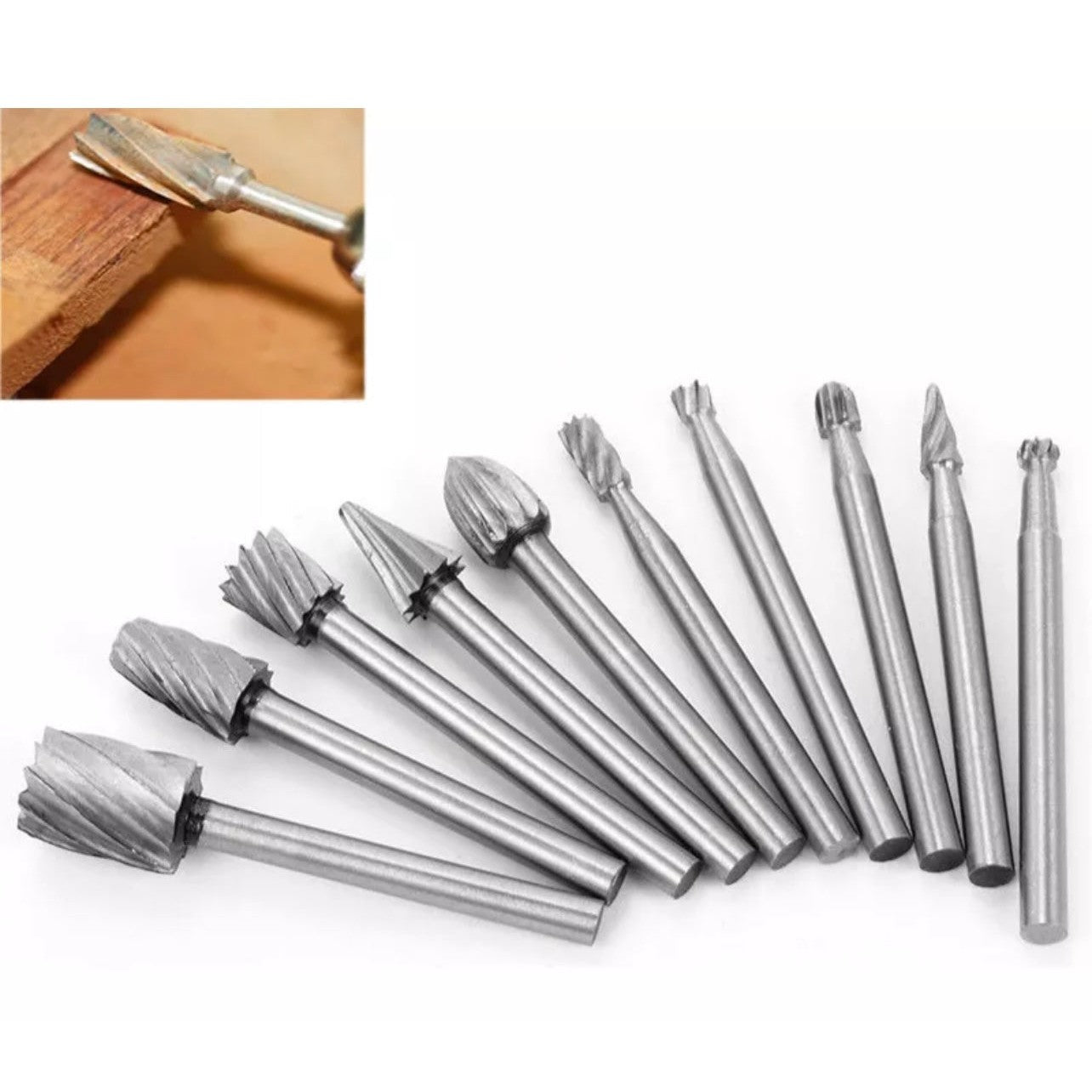 Dremel router set. 10PCS/Set HSS Router Grinding Burr
Wood Rotary Files Set Dremel