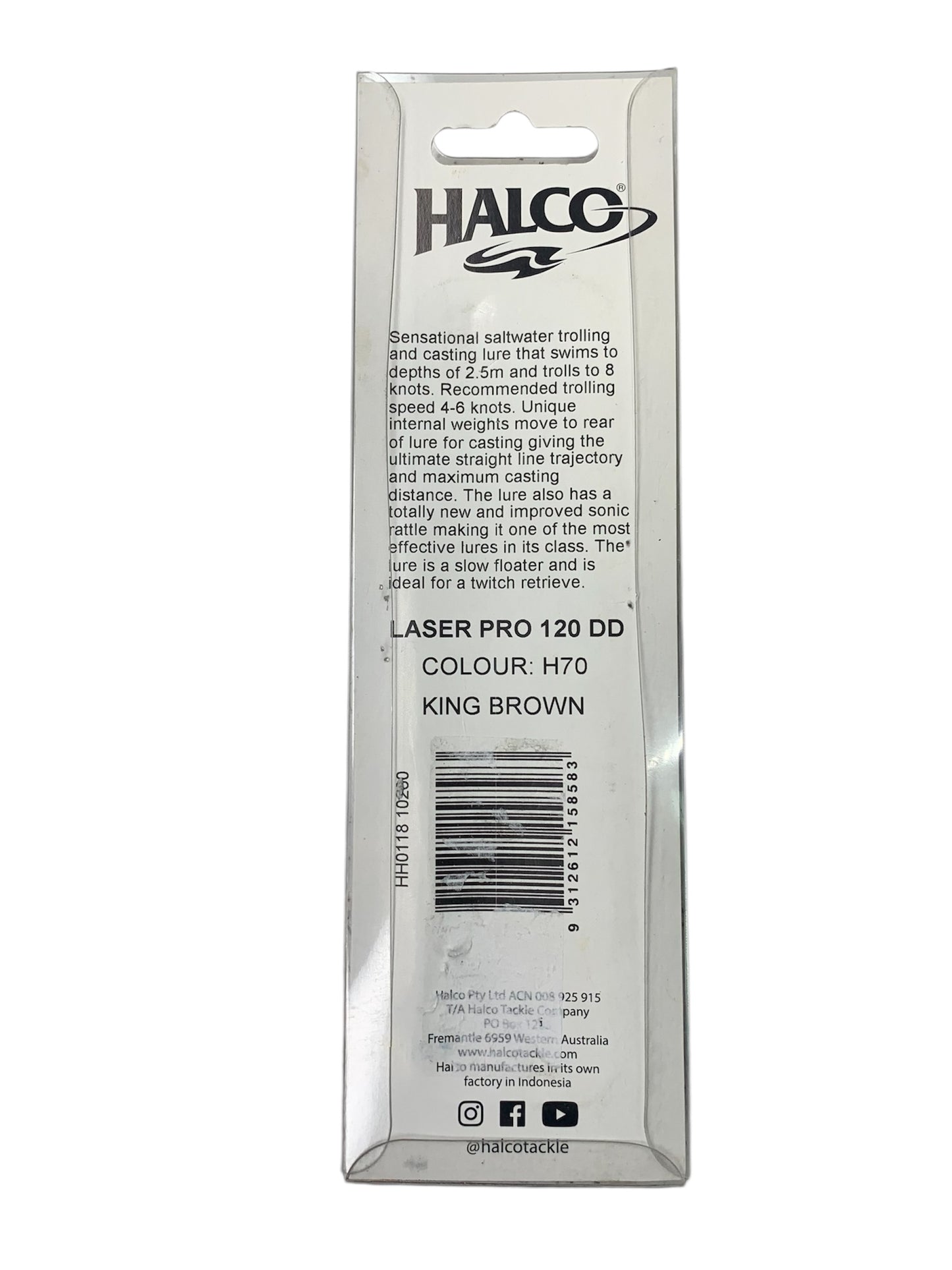 Halco Laser Pro 120 DD 2.5m King Brown