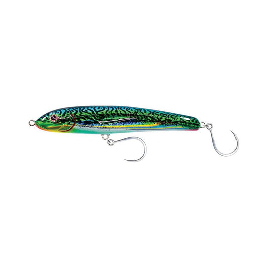 Riptide Floating Stickbait Lure 200mm Silver Green Mackerel