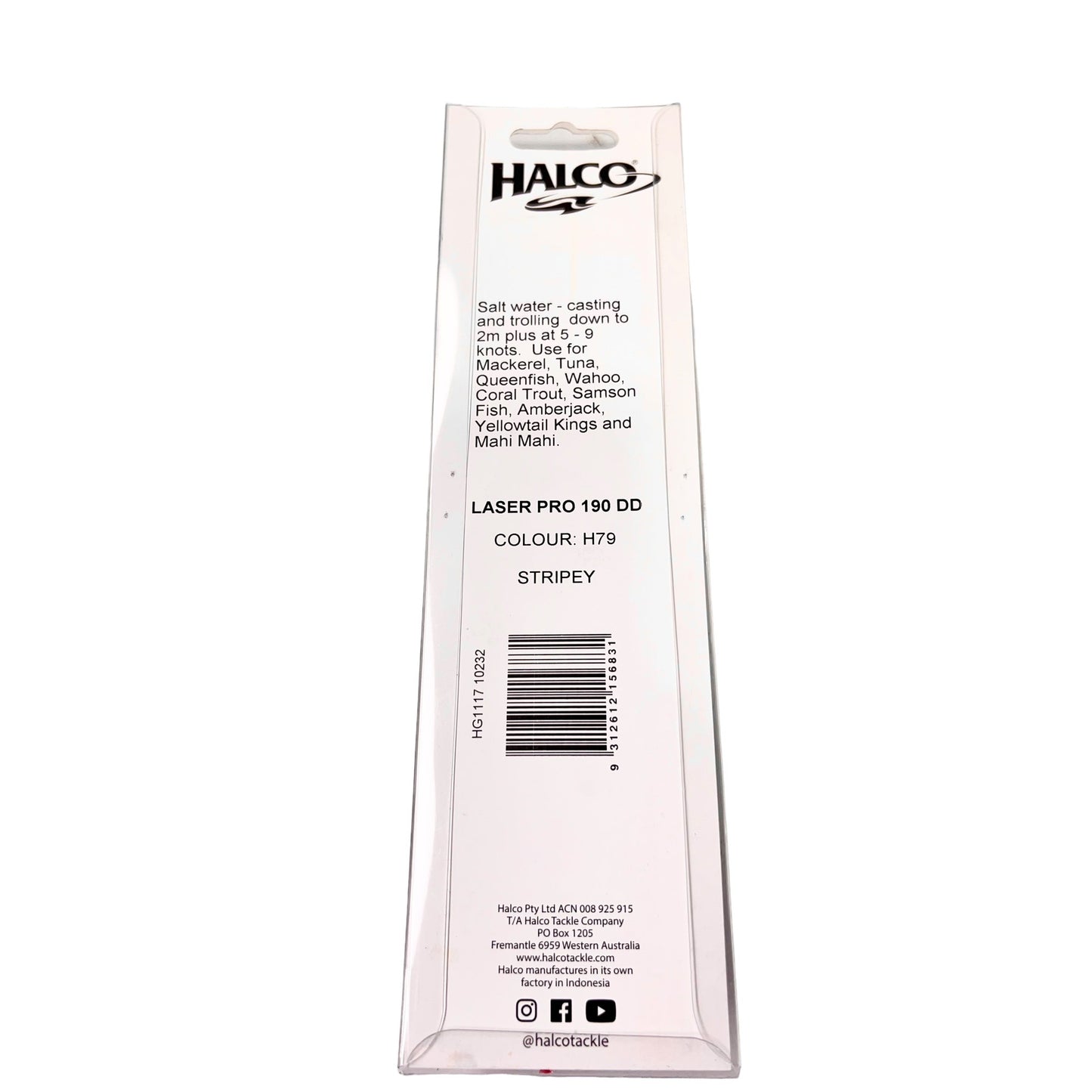 Halco Laser Pro 190 DD 2m+ Stripey