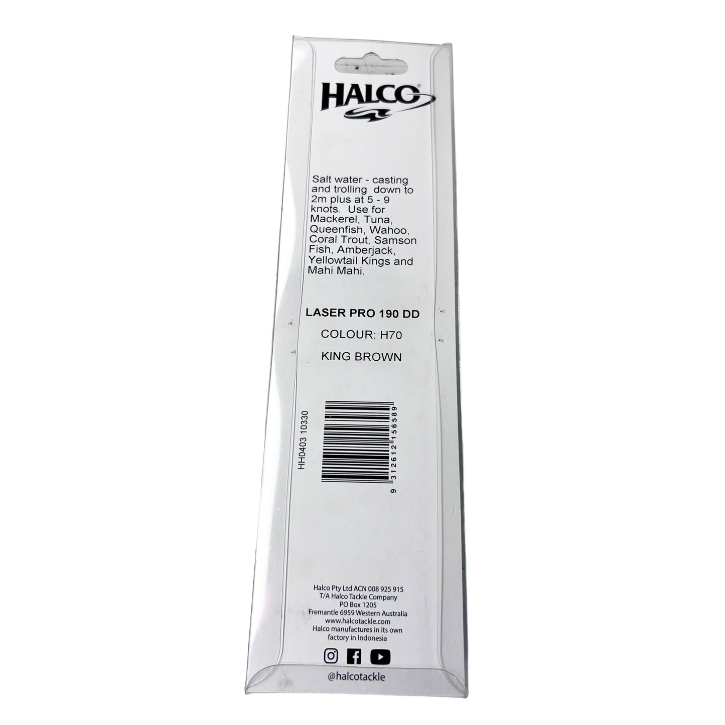 Halco Laser Pro 190 DD 2m+ King Brown